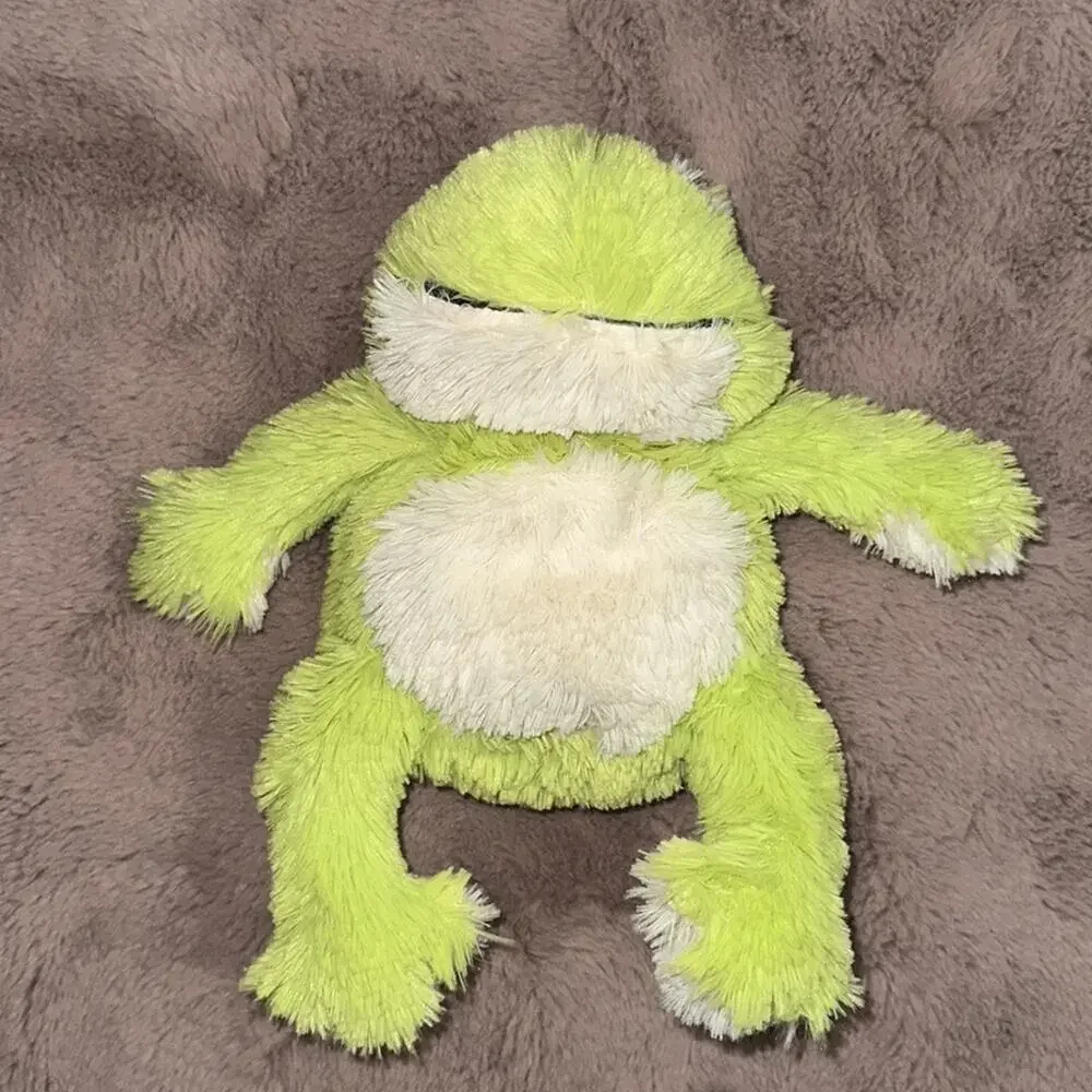 Warmies Green Frog Plush 9” Weighted Comfort Lavender Scent Fluffy Soft